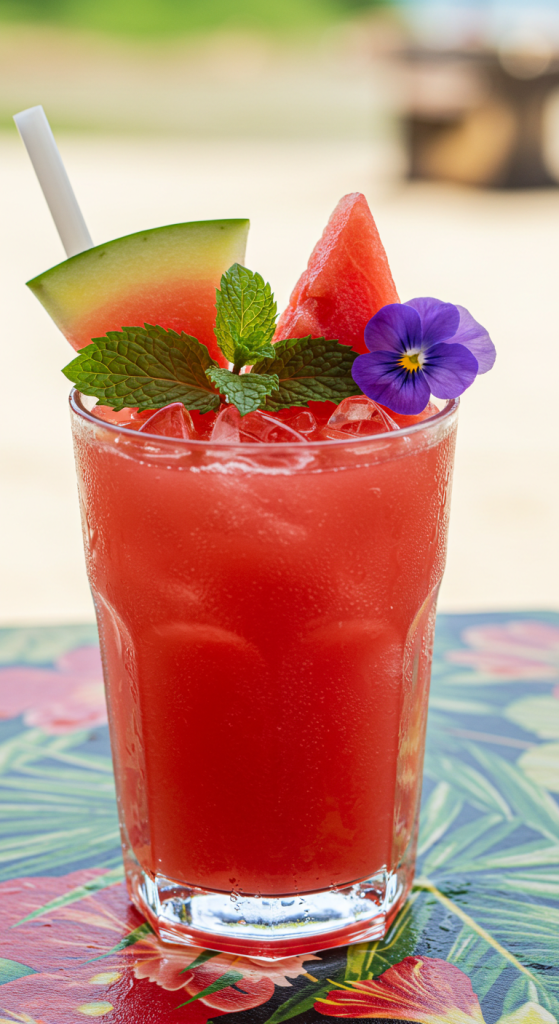 Wassermelone Saft Wassermelonensaft Rezept Frischer Wassermelone Saft Saft aus Wassermelone Erfrischender Wassermelonen Saft