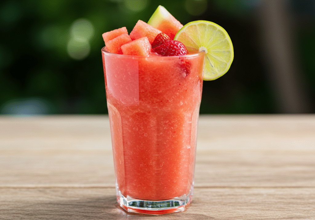 Watermelon Strawberry Lime Smoothie – Ultra Hydrating
